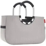 loopshopper Einkaufstasche Handtasche M herringbone grey - mit herausnehmbarer