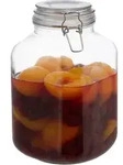Relaxdays 3 Liter Einmachglas, zum Konservieren, Gastro, B&uuml;gelverschluss, Gummiring,