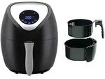 Hei&szlig;luftfritteuse Digital 3,6 Liter 1400 W Schwarz Lentz - Schwarz