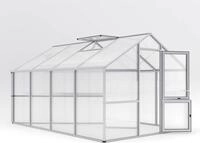 KGT Gew&auml;chshaus "Nelke IV" pressblank 12,7 m&sup2; 16 mm HKP