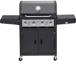 Grandhall Gasgrill Xenon 4 Black - 4 Brenner + Seitenbrenner - Schwarz