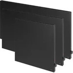 VASNER Konvi Schwarz, Hybrid Elektroheizung mit Thermostat 1200 Watt - Schwarz