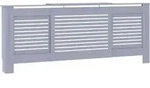 vidaXL MDF Heizk&ouml;rperverkleidung Grau 205 cm - Grau