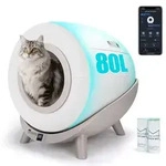 Nobleza Selbstreinigende Katzentoilette, Katzentoilette Katzenklo Geschlossen XXL