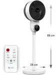 Floor Fan Pinguin DX, Bodenventilator mit Touch-Steuerung, Timer und Fernbedienung,