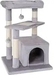 lionto Katzenkratzbaum 75 cm mit H&ouml;hle, Liegebett & Sisalfl&auml;che, kompakt & stabil,