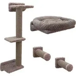 Kerbl Kletterwand Monte Alpi (Last max.10kg, 8-teilig, platzsparend) taupe 80919 -
