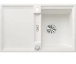 BLANCO ADIRA 45 S Einbausp&uuml;le SILGRANIT wei&szlig; ab 45 cm mit Ablauffernbedienung, mit
