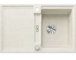 BLANCO ADIRA 45 S Einbausp&uuml;le SILGRANIT softwei&szlig; ab 45 cm mit Ablauffernbedienung,