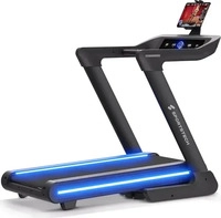 Sportstech Laufband sTread_Lite | Klappbar | LED-Beleuchtung | Bis 20 km/h Schwarz