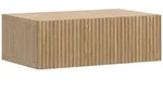 Selsey Nolie - Nachtkonsole mit Schubalde, Eichenholzoptik, 50 cm - Braun