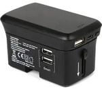 RealPower Ladeger&auml;t TravelCharge-4k inkl. Powerbank - Schwarz
