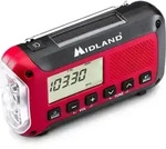 Notfallradio mit Bluetooth-Powerbank MIDLAND ER250 BT - Rot/Schwarz
