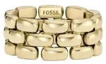 Fossil Damen-Edelstahlband Ringe, 6, Gelbgold &ndash; Gr&ouml;&szlig;e 6.0