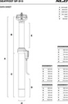 XLC Suspension Dropper SP-S13 &Oslash;30,9mm/392mm, Hub 120mm, external cable
