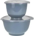 Rosti Margrethe Sch&uuml;ssel Set R&uuml;hrsch&uuml;ssel Deckel Set 4-Teilig Dusty Blue - Blau