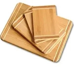 KESPER Schneidbrett-Set 4-tlg. &ndash; Bambus &ndash; 38x28,5 cm, 28,5x20 cm, 2x 25x15 cm
