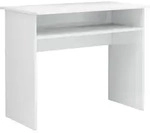 vidaXL Schreibtisch Hochglanz-Wei&szlig; 90x50x74 cm Holzwerkstoff - Wei&szlig;