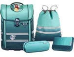 McNeill McNeill Schulranzen-Set PERFECTO 5tlg. - Gradient Blue Lagoon - Blau