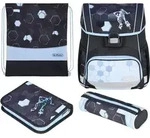 Herlitz Schulranzen Loop Plus Cyber Soccer - Blau/Dunkelblau