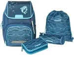 Schneiders 78453-064 Schultaschenset Ergojet - 6tlg. Ocean petrol - Blau