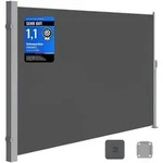 SONGMICS Seitenmarkise, ausziehbar, 160 x 450 cm, aus 220 g/m2 Polyester,