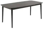 Montreux Esstisch 90x180/219cm inkl. Zusatzplatten schwarz. - Schwarz
