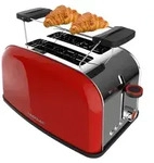 Cecotec Toastin' time 850, 2 Scheibe(n), Rot, Edelstahl, Tasten, Niveau,...