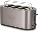 Black & Decker BXTO1501E Toaster Doppelschlitz lang edelstahl - Silber/Schwarz