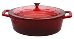 ELO Kirschrot Br&auml;ter Gusseisen oval robust Induktion rot 33cm - Rot