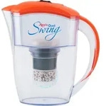 AcalaQuell Swing&reg; Kannen Wasserfilter in orange, inkl. 1x Filterkartusche und...