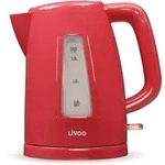 Livoo DOD184RC, 1,7 l, 2200 W, Rot, Kunststoff, Wasserstandsanzeige, Drahtlos - Rot