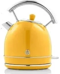Swan Retro Elektrischer Wasserkocher 1,8 Liter, Vintage Design, Abschaltautomati -
