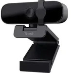 Trust Tanor 1080p Webcam PC, Full HD USB Web Cam mit Blickschutzfilter, PC...