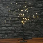 LED Mini Baum - Dekoleuchte - 60 warmwei&szlig;e LED - H: 20cm - Batteriebetrieb -...