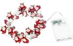 Lindby LED-Lichterkette Motje, Weihnachtsmann, 320 cm, IP20 - Rot