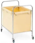 W&auml;schewagen aus Edelstahl 250 L - Gelb