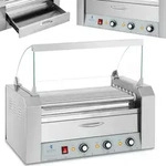 Royal Catering Rollengrill 7 Rollen & Schublade Edelstahl - Silber