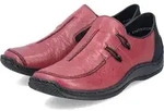 Rieker Damen Halbschuh Slipper Schuhe L1751-35 Red Combo, Schuhgr&ouml;&szlig;e:36 EU - Rot -