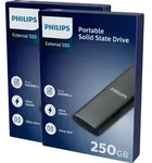 Philips - ssd philips extern 250gb usb-c grau | 2 st&uuml;ck