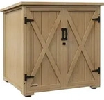 Outsunny Gartenschuppen, Ger&auml;teschrank Wetterfester Ger&auml;teschuppen mit...