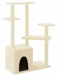vidaXL Kratzbaum mit Sisal-Kratzs&auml;ulen Creme 107,5 cm - Creme
