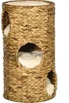 PawHut Kratztonne H&ouml;he 73 cm Katzenturm mit 3 Ebenen, Katzenkratzbaum - Braun