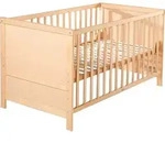 roba Kombi Kinderbett 70 x 140 - Gitterbett 3-fach h&ouml;henverstellbar - 3