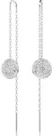 Swarovski-Meteora Drop-Ohrh&auml;nger 5683448, Wei&szlig;, Rhodiniert - Silber