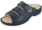 Finn Comfort Kos navy platin Damen Pantolette in Blau, Gr&ouml;&szlig;e 36 - Blau - 36
