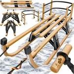 KESSER&reg; Holzschlitten Premium Schlitten faltbar Kinder Faltschlitten...