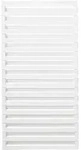 Plus Zaun Osaka 90 x 180 cm RAL 9010 Wei&szlig; - Wei&szlig;