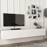 Fernsehschrank &rsquo;Vihti&rsquo; 180x31x29,5cm Wei&szlig; - Wei&szlig;
