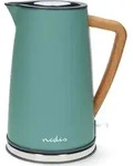 Nedis Wasserkocher - 1.7 l - Soft-Touch - Gr&uuml;n - Um 360 Grad drehbar -...